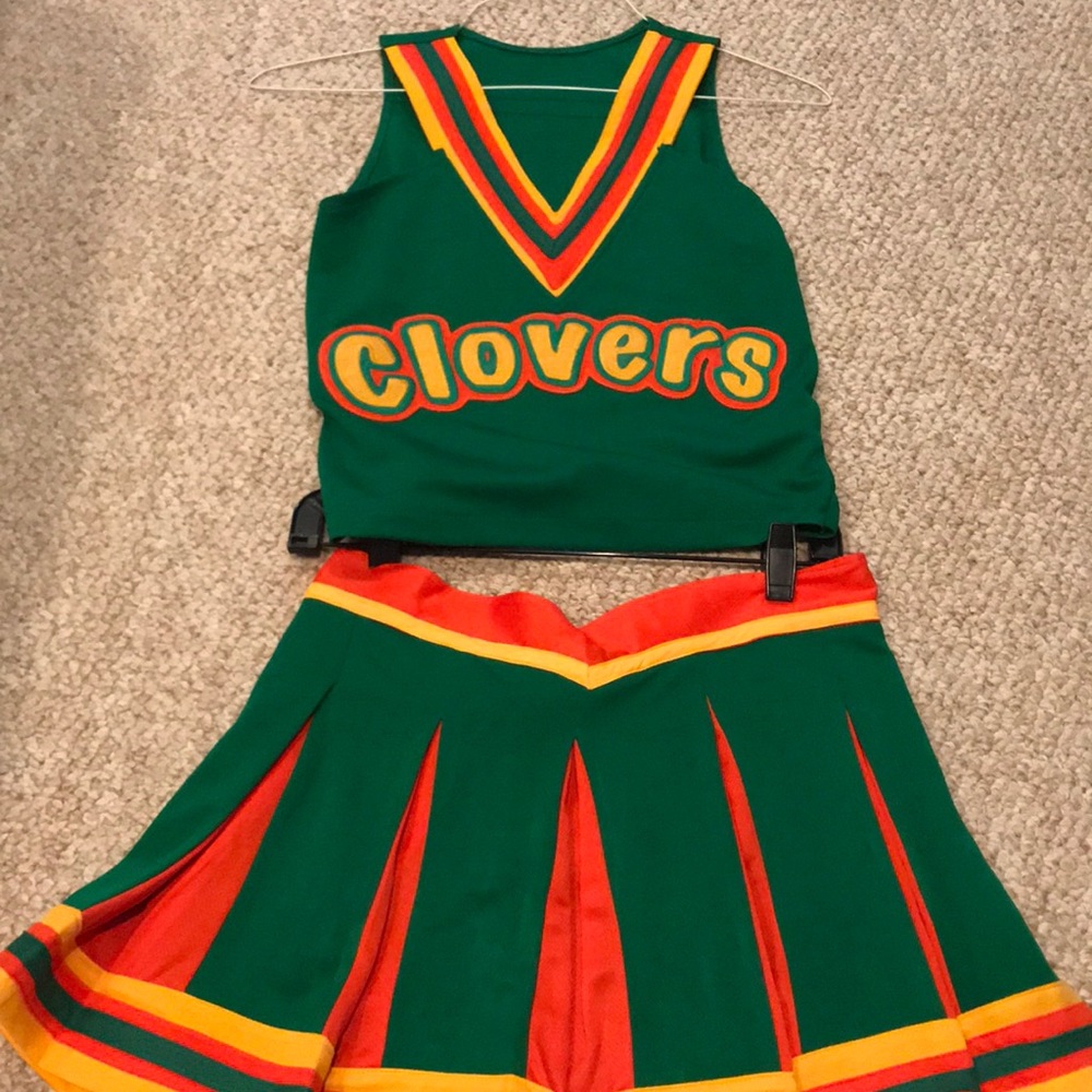Clovers cheerleading outfit! Worn once!!